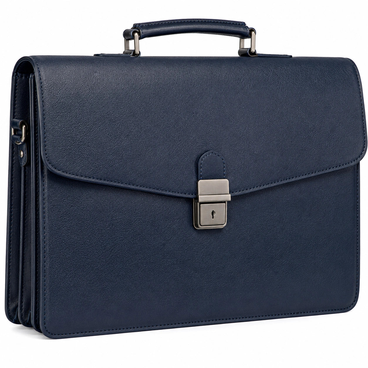 Serviette classique bleue avec fermeture à verrou