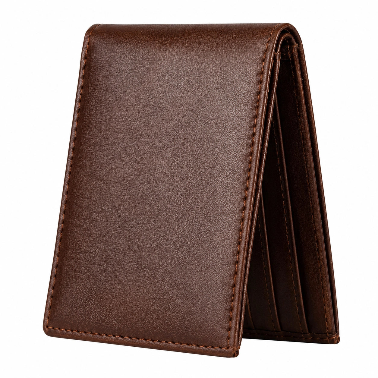 Portefeuille minimaliste marron pour adultes