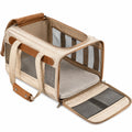 Sac de transport pliable en maille pour animaux de compagnie - Beige