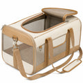 Sac de Transport pour Animaux avec Bandoulière Beige